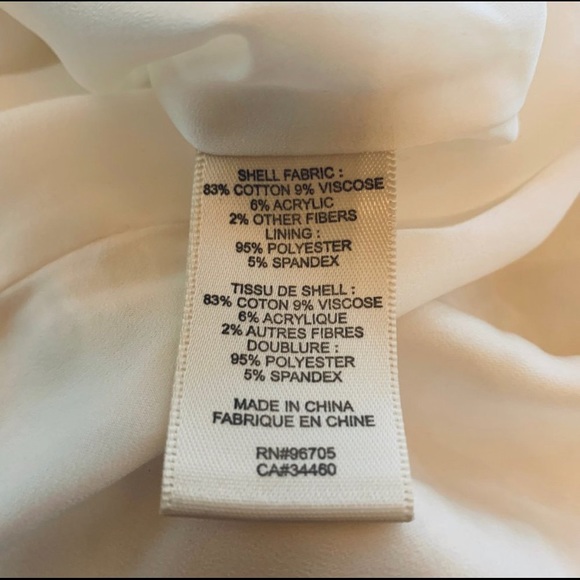 Rebecca Taylor Sleeveless Tweed Drop Waist Dress Creme White | Size 0 - Picture 8 of 11